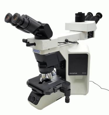 Olympus Microscope BX46 with Tilting Head, Dual Viewing Bridge & 100x Objective-cover