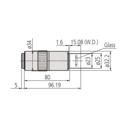 Mitutoyo 50x G Plan APO ULWD Infinity Corrected Brightfield Objective, 2 of 2