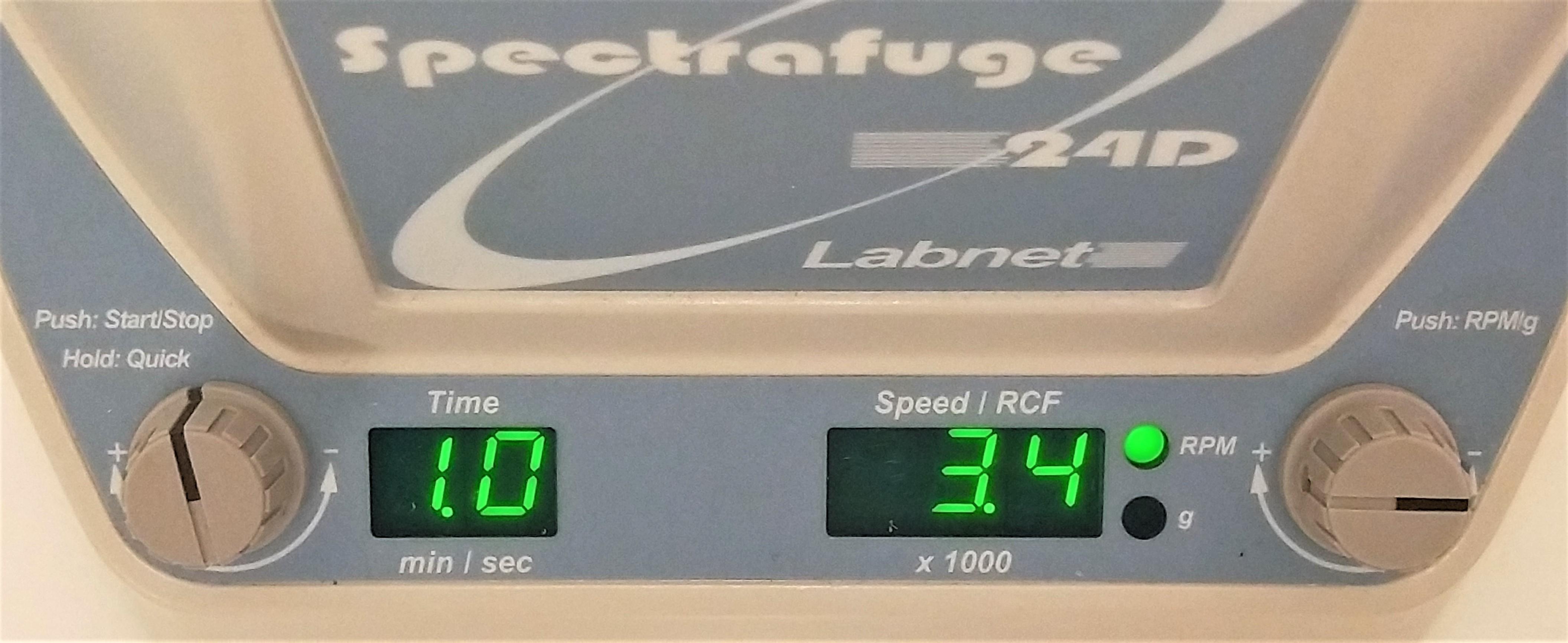 Labnet Spectrafuge 24D Microcentrifuge (24 x 1.5-2 mL)