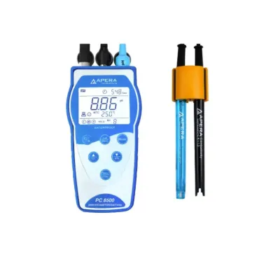 Apera Instruments PC8500 Portable pH/Conductivity Meter Kit with GLP Data Logger and USB Output