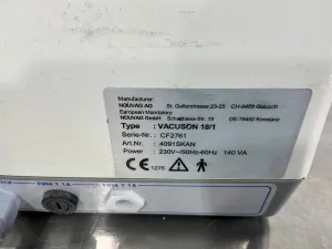 Nouvag Vacuson 18/1 Compact Vacuum Pump with Pressure Gauge and Foot Pedal Control, 3 of 3