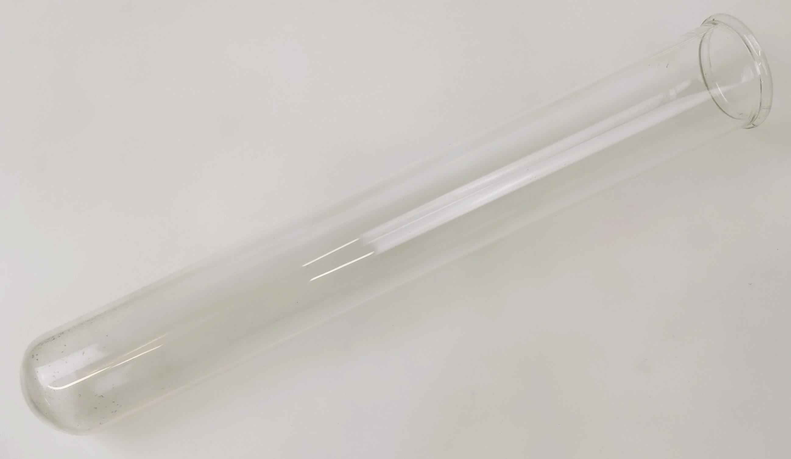 AI Scientific 37 x 300mm Heat Resistant Borosilicate Glass Round-Bottom Tubes (Pack of 12)