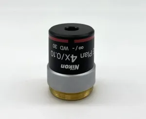 Nikon E Plan 4x/0.10 Microscope Objective for E200, 3 of 5