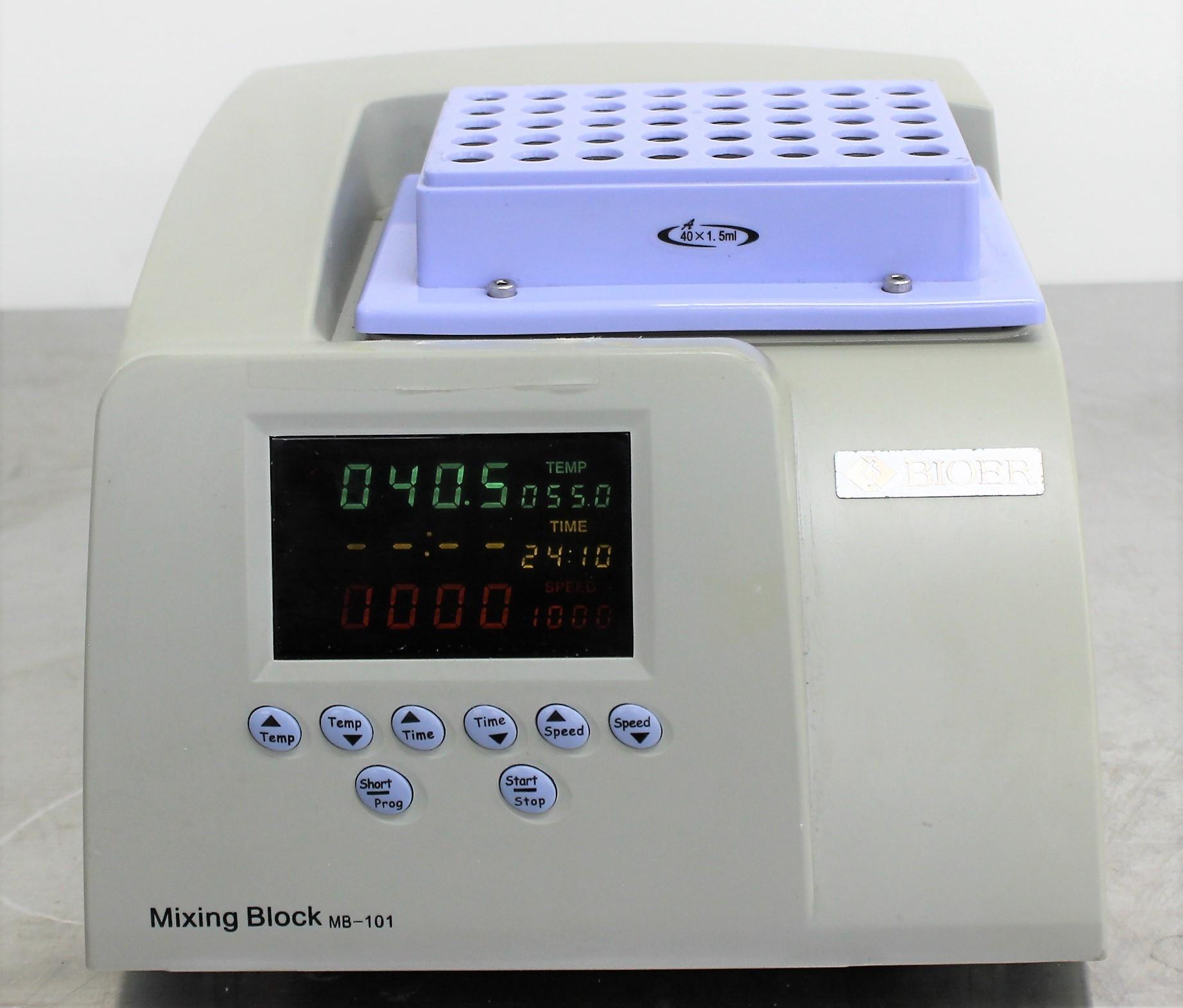 Bioer MB-101 Thermocell Mixing Block Incubator with Peltier Temperature Control 0-105°C, 300-1500 RPM