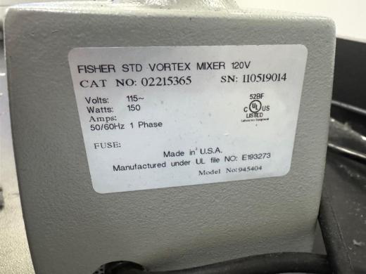 Fisher Scientific Vortex Mixer Model 945404 with Adjustable Speed Control-cover