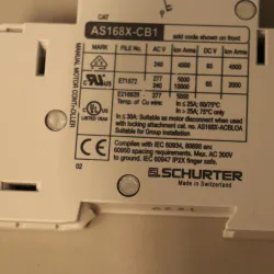 SCHURTER AS168X-CB1 G200 20 Amp Single-Pole Circuit Breaker for Laboratory Equipment Safety, 3 of 3