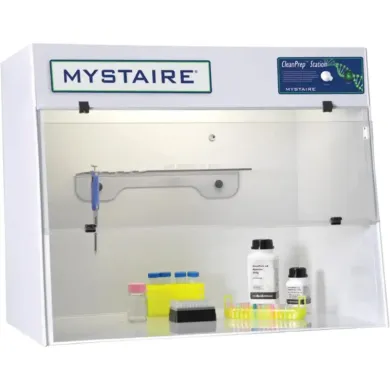 36" CleanPrep PCR Workstation with Timed UV Light and Circulation-Free Polypropylene Enclosure