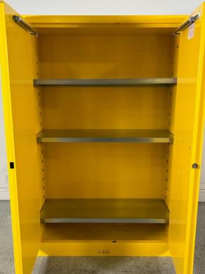 Uline 45 Gallon Flammable Liquid Safety Storage Cabinet with Locking Steel Doors-cover