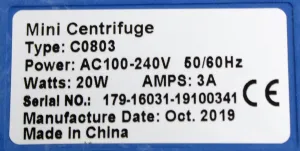 VWR C0803 Benchtop Microcentrifuge with Quick-Release Rotors, 7500 RPM, 8 Position Rotor, 6 of 7
