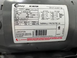 Welch Chemstar C426V1 Laboratory Vacuum Pump with 3/4 HP Motor, 4 of 4