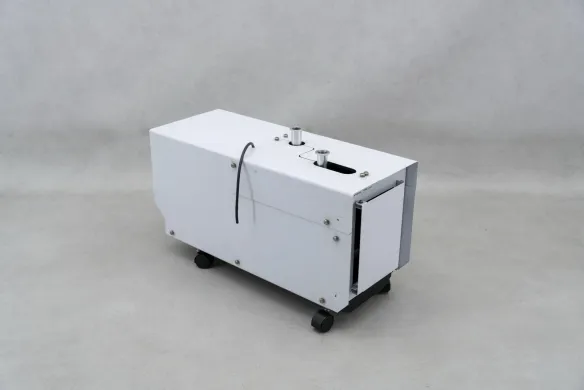 Edwards E1M18 Rotary Vacuum Pump with Agilent G3199B Quiet Cover and EMF10 Oil Mist Filter