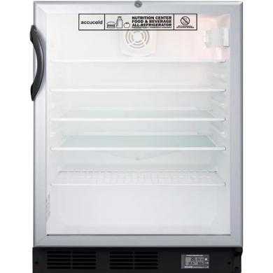 Accucold SCR600BGLBINZADA 5.5 Cu.Ft. ADA Compliant Glass Door Laboratory Refrigerator-cover