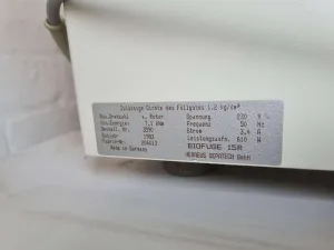 Heraeus Sepatech Biofuge 15R Refrigerated Centrifuge for Molecular Biology and Biotechnology, 3 of 12