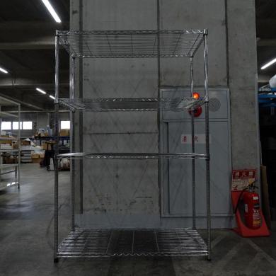 Iris Ohyama Silver Laboratory Storage Rack W120×D45×H179cm-cover