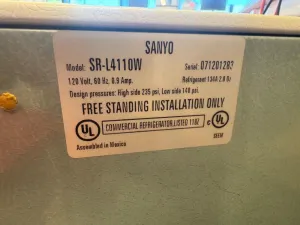 VWR Undercounter Refrigerator, 2 of 2