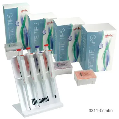 Globe Scientific Diamond® Pro™ 3311-Combo Research Micropipette Starter Pack