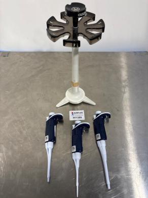 Gilson Pipetman X3 Adjustable Volume Pipettes Set with Rotating Stand-cover