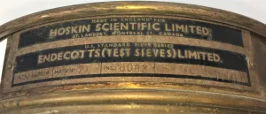 Endecotts 8" Brass Frame Test Sieve Kit, ASTM E-11 Standard, Set of 6, 13 of 13
