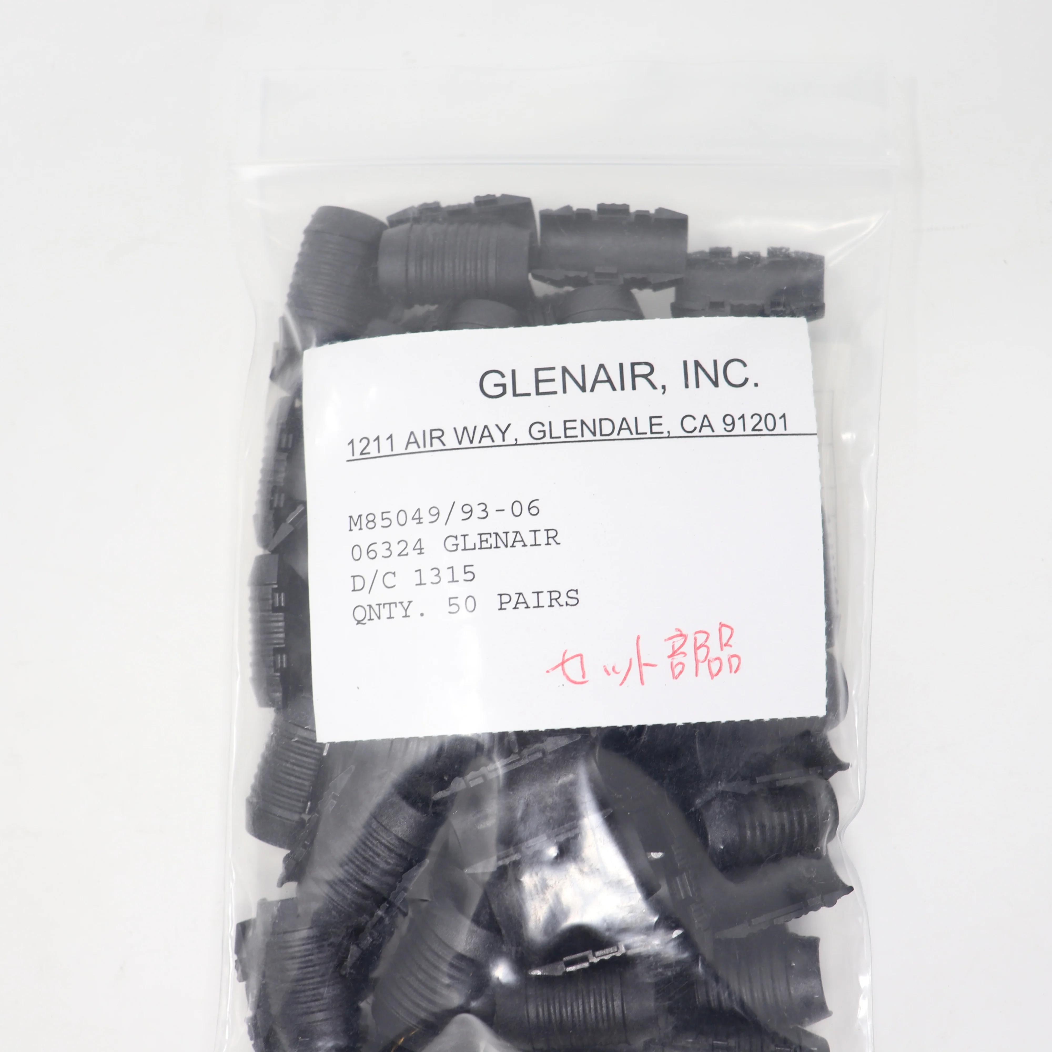 Glenair M85049/93-06 Shield Support Ring for 50-Pair Connectors, Black