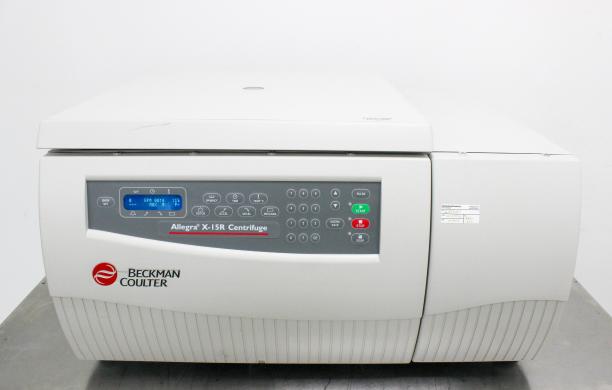 Beckman Coulter Allegra X-15R Refrigerated Benchtop Centrifuge 5250 x g, 3L Capacity-cover