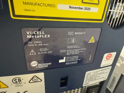 Beckman Coulter Vi-Cell Meta Flex Automated Cell Viability and Concentration Analyzer