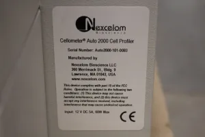 Nexcelom Cellometer Auto 2000 Automated Cell Counter, 4 of 4