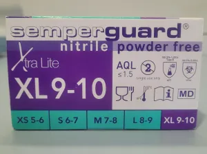 Semperguard Xtra Lite Nitrile Gloves XL 180-Pack, 2 of 2