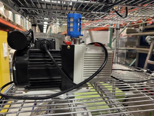 Pfeiffer DUOline Vacuum Pump Motor Assembly with Integrated Cooling and Inlet Filter-cover
