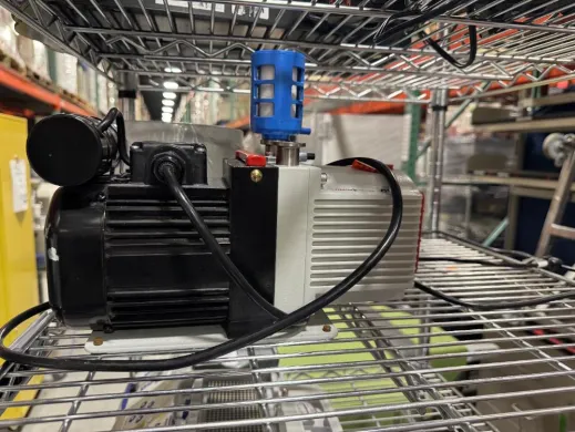 Pfeiffer DUOline Vacuum Pump Motor Assembly with Integrated Cooling and Inlet Filter