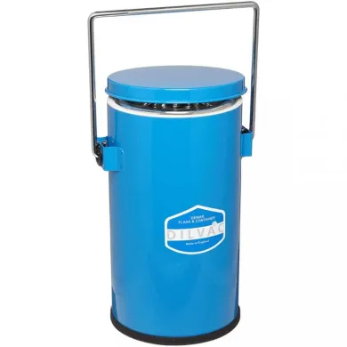 Scilogex 2 Liter Blue Enameled Dewar Flask with Handle and Lid