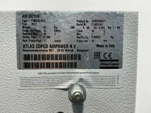 Atlas Copco F30 Refrigerated Air Dryer, 4 of 4