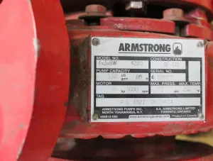 Armstrong 4280 PH-3 Inverter Duty Circulation Pump 2910 RPM, 6 of 6