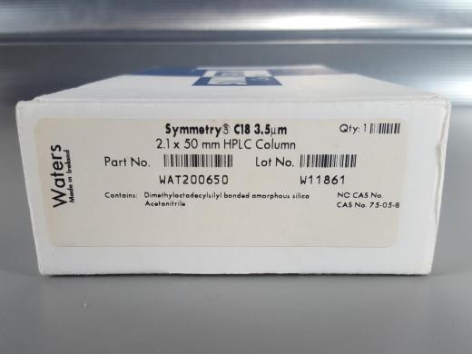 Waters Symmetry C18 3.5um 2.1 x 50mm HPLC Chromatography Column Lab-cover