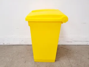 Lot of 8 Yellow Pedal-Operated 45L Laboratory Waste Bins, 4 of 9