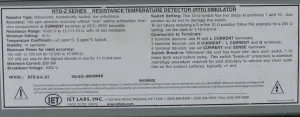 iET Labs RTD-X-6-01 Series Resistance Temperature Detector Simulator, 3 of 7