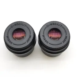 Nikon Microscope Eyepiece Pair C-W30x/7 for SMZ Stereoscope, 4 of 4