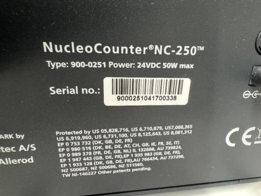 Chemometec NucleoCounter NC-250 Cell Counter-cover