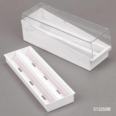 Globe Scientific Microscope Slide Storage Box with Removable Tray 513250Y-cover