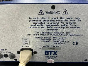 BTX ECM 630 Precision Pulse Electro Cell Manipulator for Electroporation, 2 of 3