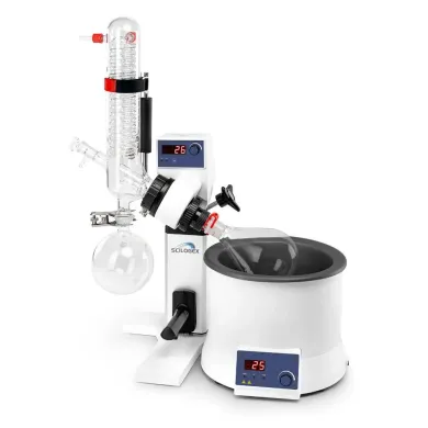 SCILOGEX SCI100-S 5L Digital Rotary Evaporator with Vertical Coiled Condenser and Manual Lift