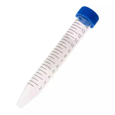 Scilogex 15mL Sterile Polypropylene Conical Centrifuge Tubes, 25/BAG, 500/CS