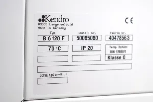 Heraeus B6120 F 70°C Drying Oven with Single STW 150/1-3-10-K5 Heating and Cooling Unit, 8 of 8