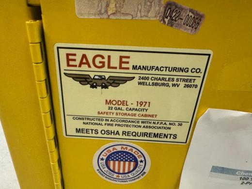 Eagle Model 1971 22 Gallon Flammable Liquid Storage Cabinet-cover