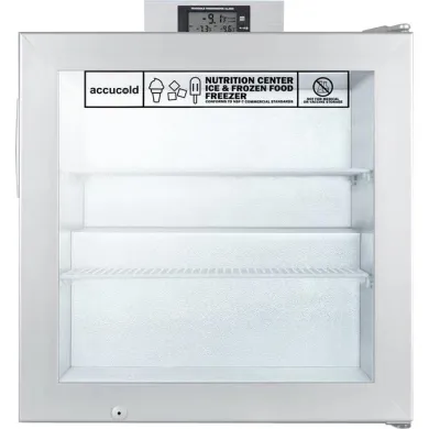 Accucold SCFU386NZ 2.0 Cu.Ft. Compact All-Freezer with Glass Door and Digital Temperature Display