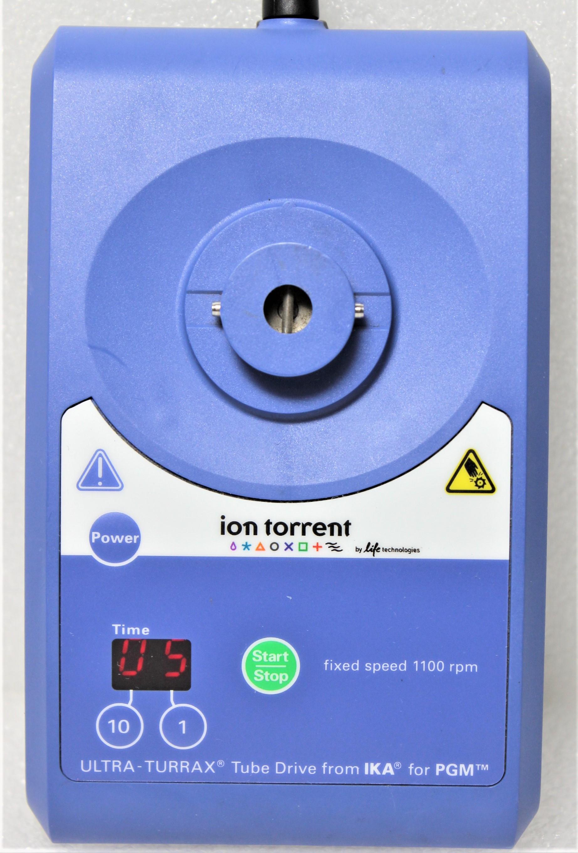 Ion Torrent Ultra-Turrax Tube Drive UT TD 1100 rpm Laboratory Homogenizer