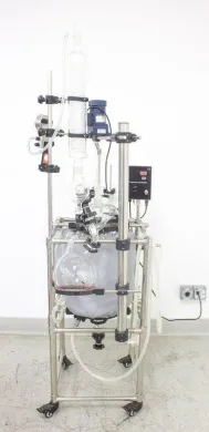 20L Jacketed Glass Reaction Vessel with Stirrer, 120V 50/60Hz
