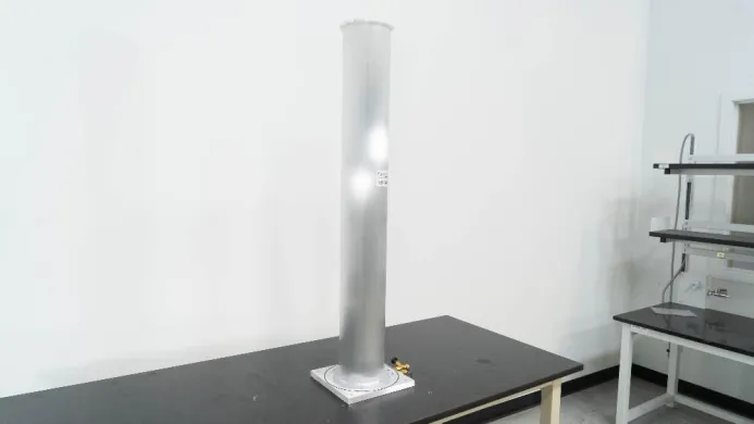 Aluminum Laboratory Tube with Lower Swagelok Valve Assembly for Fluidic Control