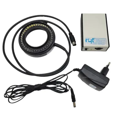 Ryf Techniquip Stereo Microscope LED 66mm Ring Light with Controller, European Plug