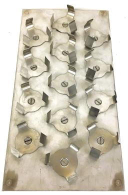 Flask Holder Platform Attachment with 13 x 50mL Flask Clamps, 12" x 6"-cover