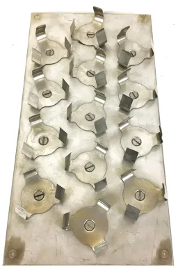 Flask Holder Platform Attachment with 13 x 50mL Flask Clamps, 12" x 6"